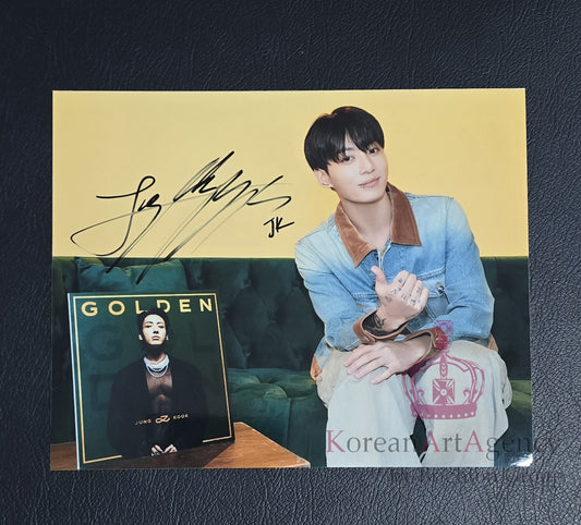 BTS Jungkook Golden 10inches Autograph