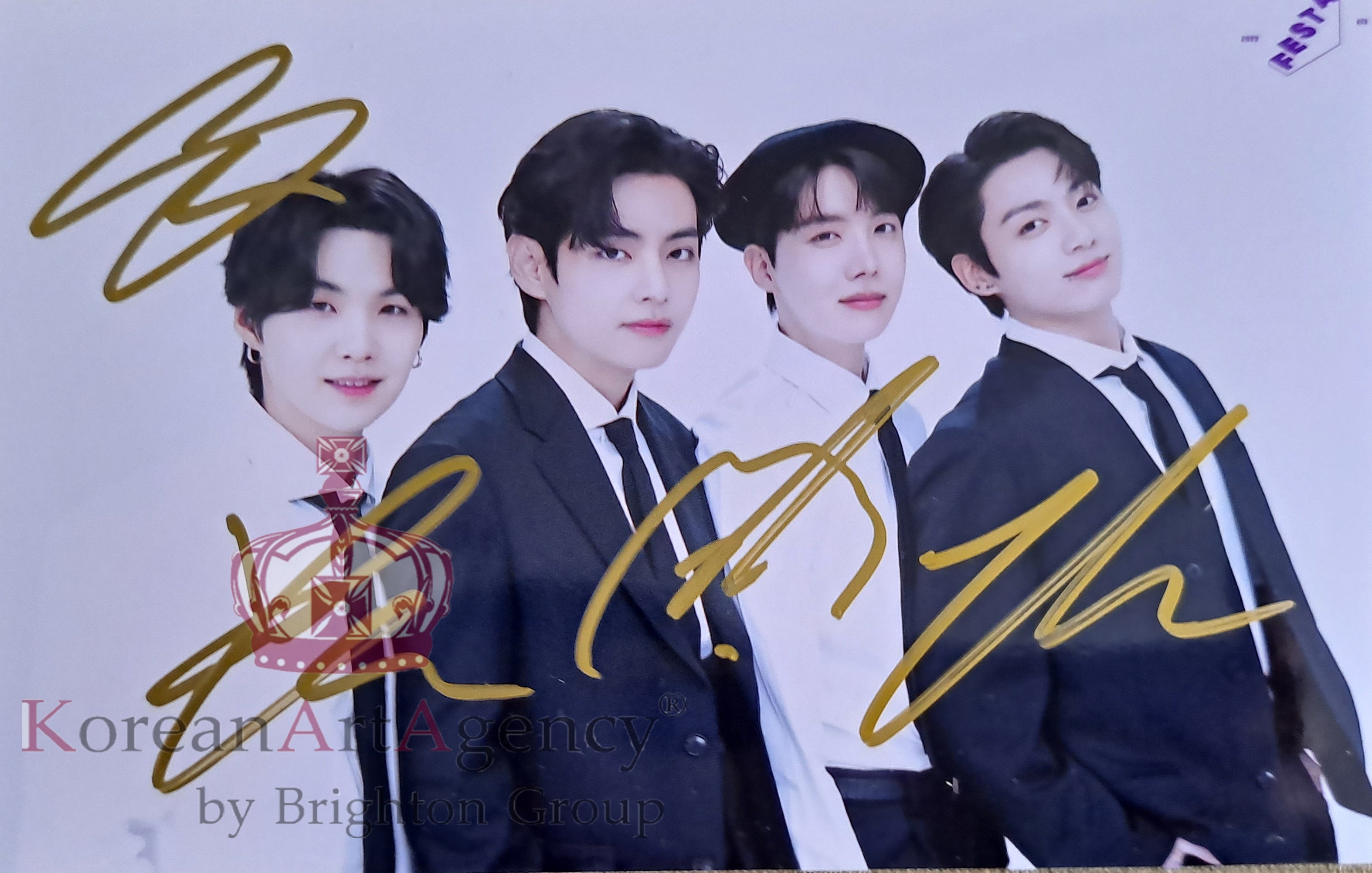 BTS Proof  V Suga Jungkook Jhope Autograph