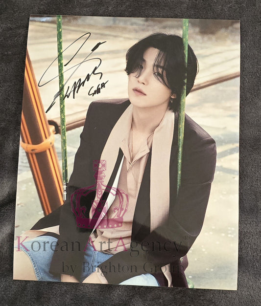 BTS Suga Vogue 10inches Foto Autograph