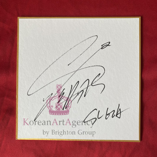 BTS Suga Shikishi Art Board Autograph
