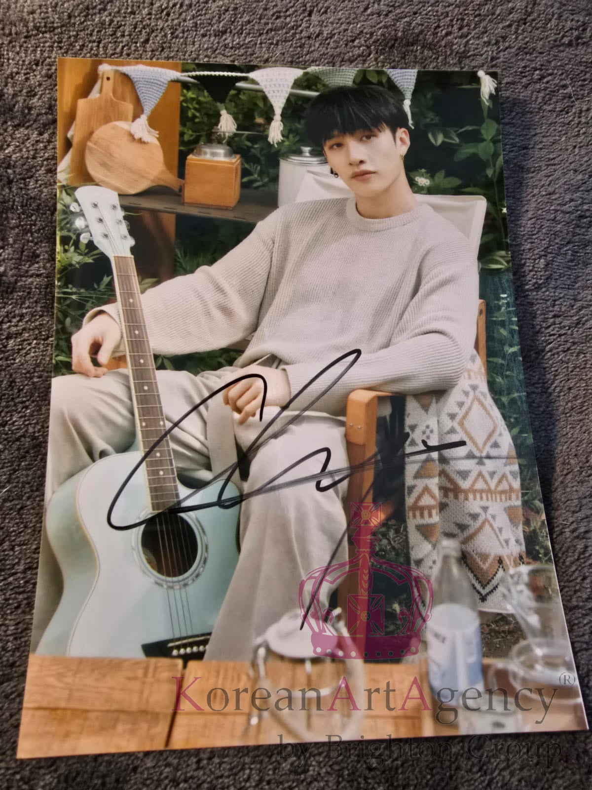 Stray Kids Bang Chan 7inches Autograph