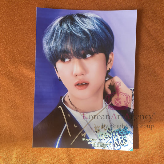 Stray Kids Changbin "The Street Kids" Season's Greetings 2025 7-Inch Autographed Photocard