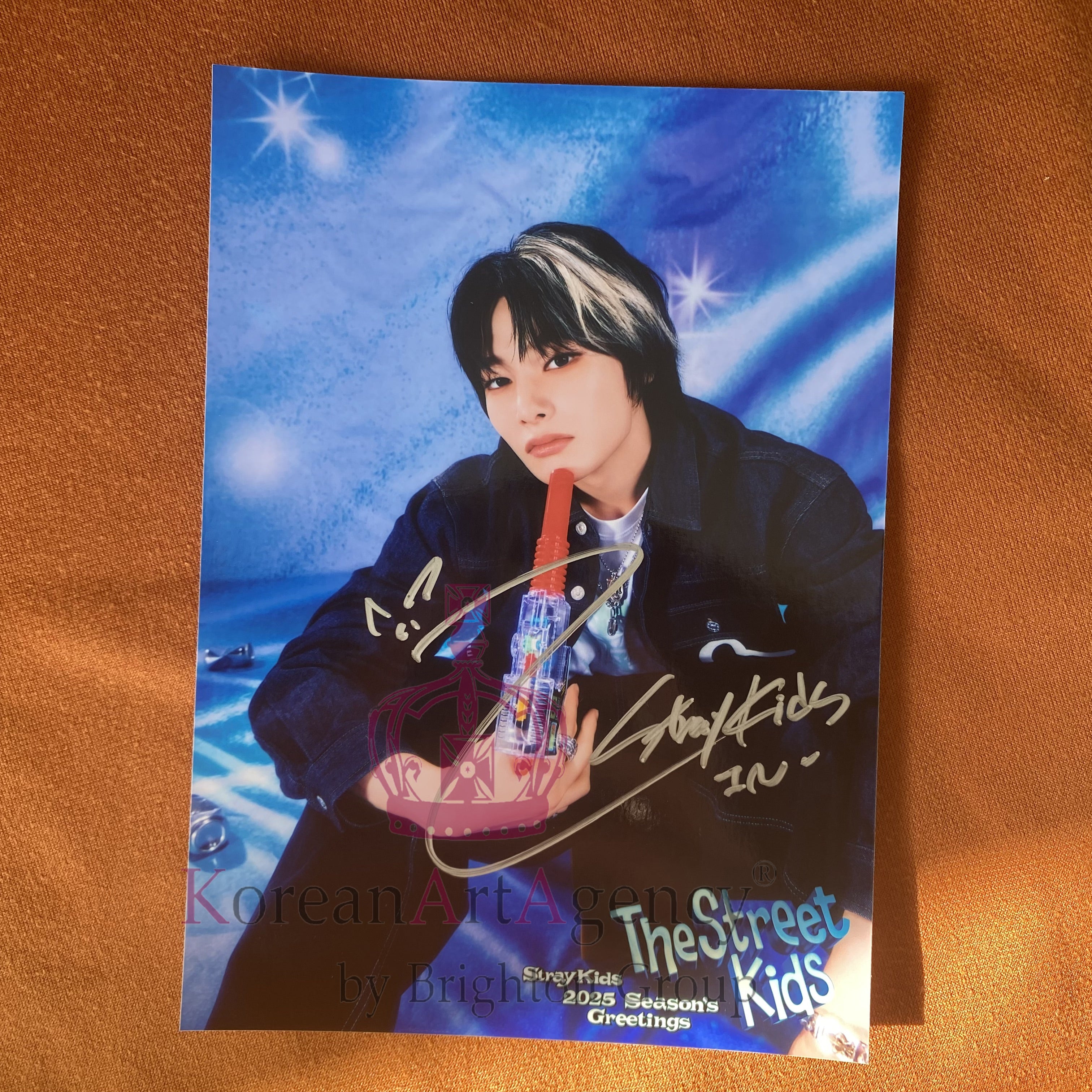 Stray Kids I.N "The Street Kids" Season's Greetings 2025 7-Inch Autographed Photocard