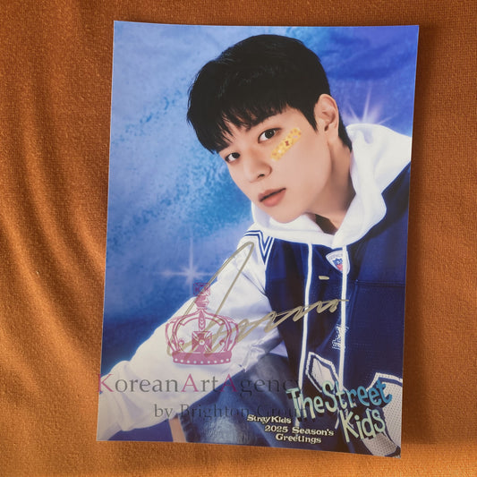 Stray Kids Seungmin "The Street Kids" Season's Greetings 2025 7-Inch Autographed Photocard
