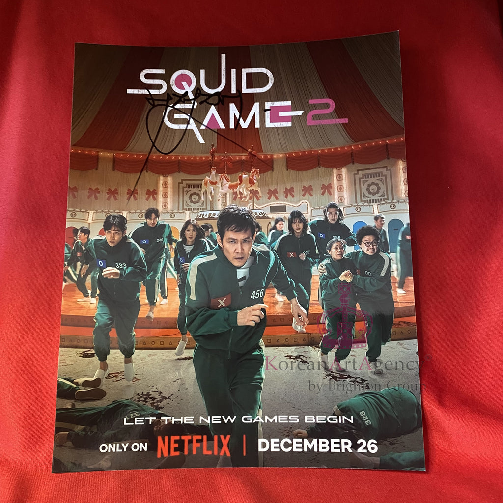 Squid Game Lee Jung Jae 10 inches Autograph