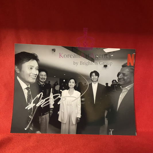 Squid Game Lee Byung Hun 7 inches Autograph