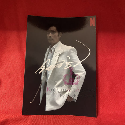 Squid Game Lee Byung Hun 7 inches Autograph