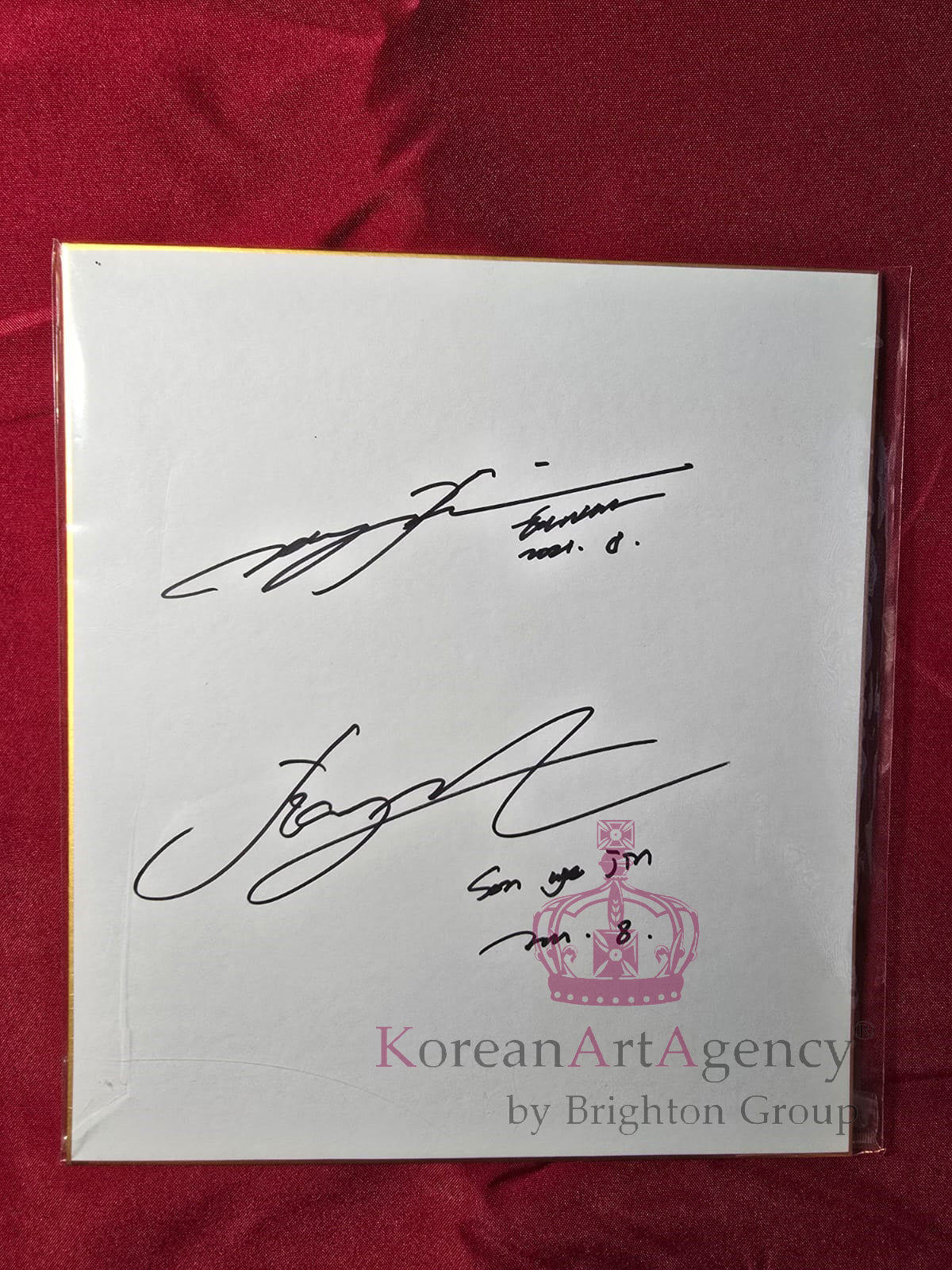 Hyun Bin & Son Ye Jin Autographed Shikishi Art Board