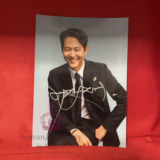 Squid Game Lee Jung Jae 7 inches Autograph