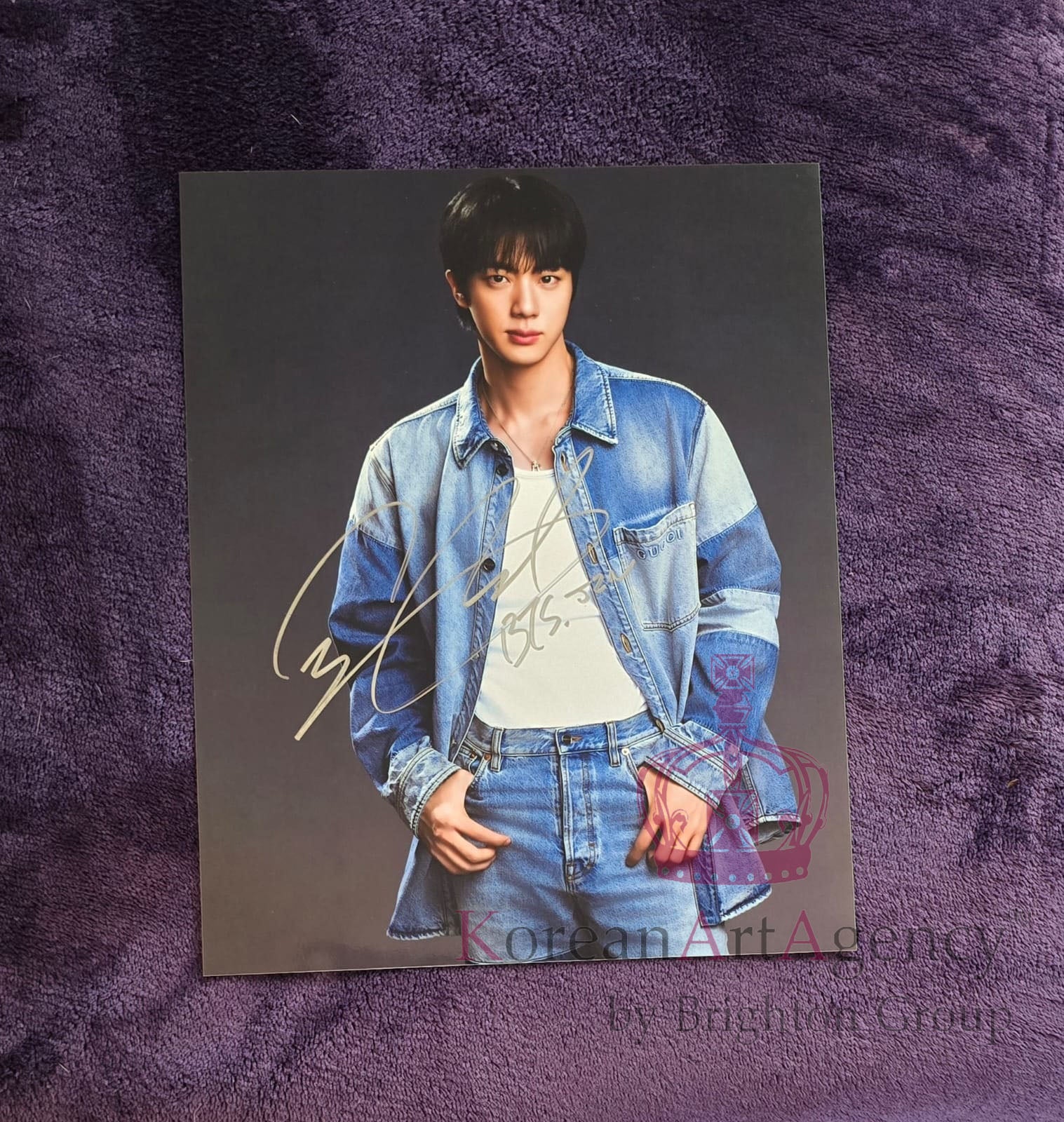 BTS Jin 10 Inches Autograph  Jin: The Puppy Interview Edition