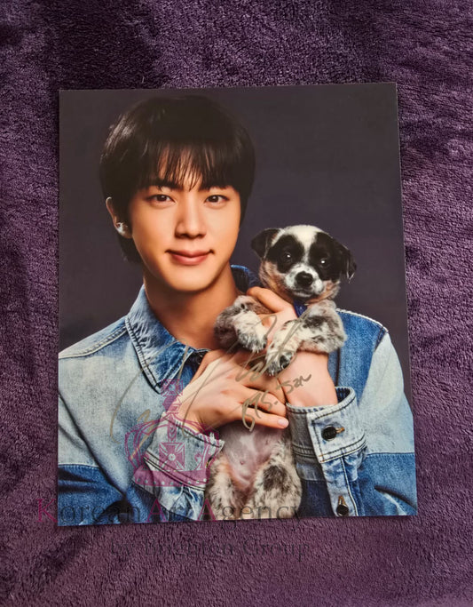 BTS Jin 10 Inches Autograph  Jin: The Puppy Interview Edition