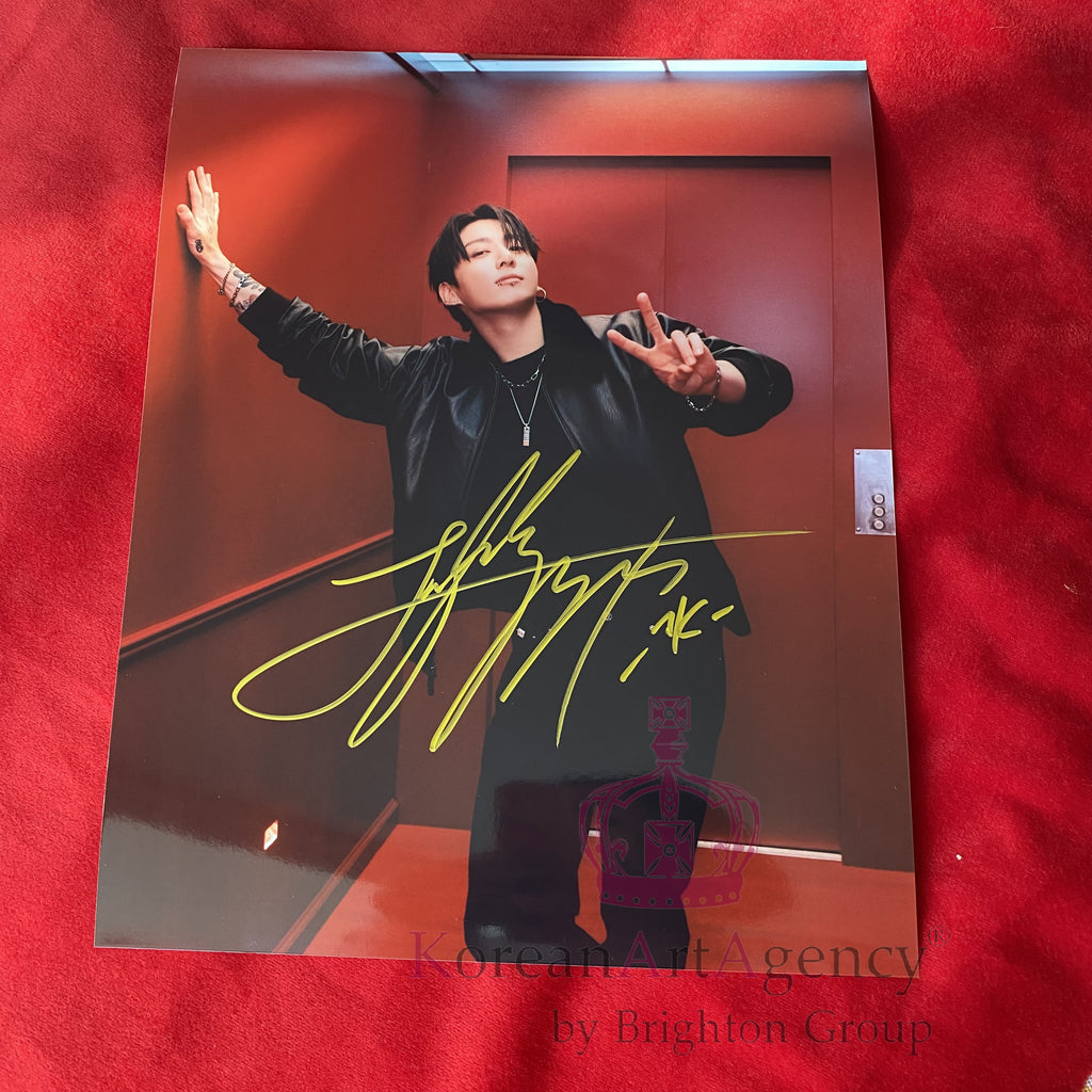 JUNG KOOK (BTS) × CALVIN KLEIN Holiday 2025 Campaign 10″ Autograph – Limited Edition Signed Photo – Autographs