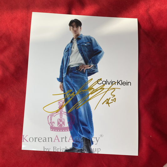 JUNG KOOK (BTS) × CALVIN KLEIN Holiday 2025 Campaign 10″ Autograph – Limited Edition Signed Photo