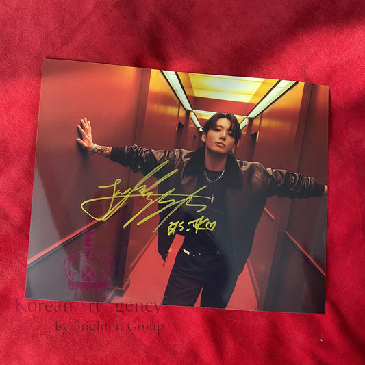 JUNG KOOK (BTS) × CALVIN KLEIN Holiday 2025 Campaign 10″ Autograph – Limited Edition Signed Photo