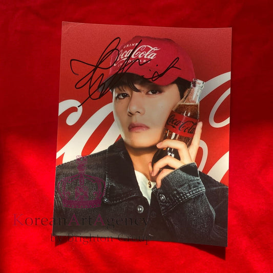 BTS Kim Taehyung (V) – Coca-Cola Zero Limited Edition 10" Collectible with Autograph