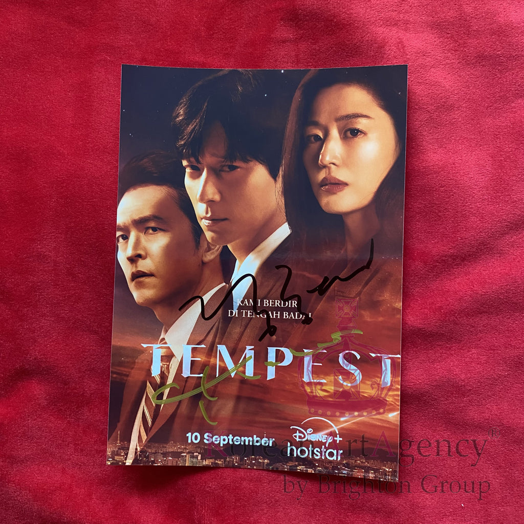 Kang Dong Won & Gianna Jun Tempest Disney Series Autograph – 7-Inch Limited Edition Signed Photo Collectible