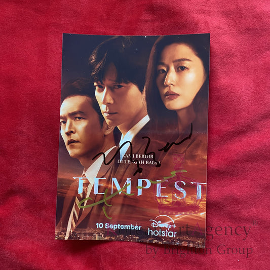 Kang Dong Won & Gianna Jun Tempest Disney Series Autograph – 7-Inch Limited Edition Signed Photo Collectible