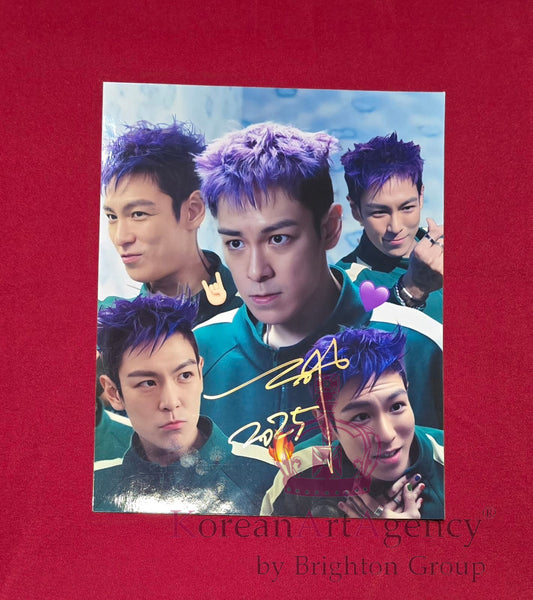 Choi Seung-hyun (T.O.P) Autograph – Squid Game 10" Signed Photo | K-Drama Collectible