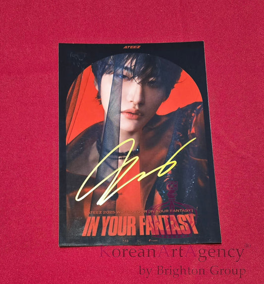 Seonghwa (ATEEZ) 7" Autograph Photo | K-Pop Idol Signed Collectible