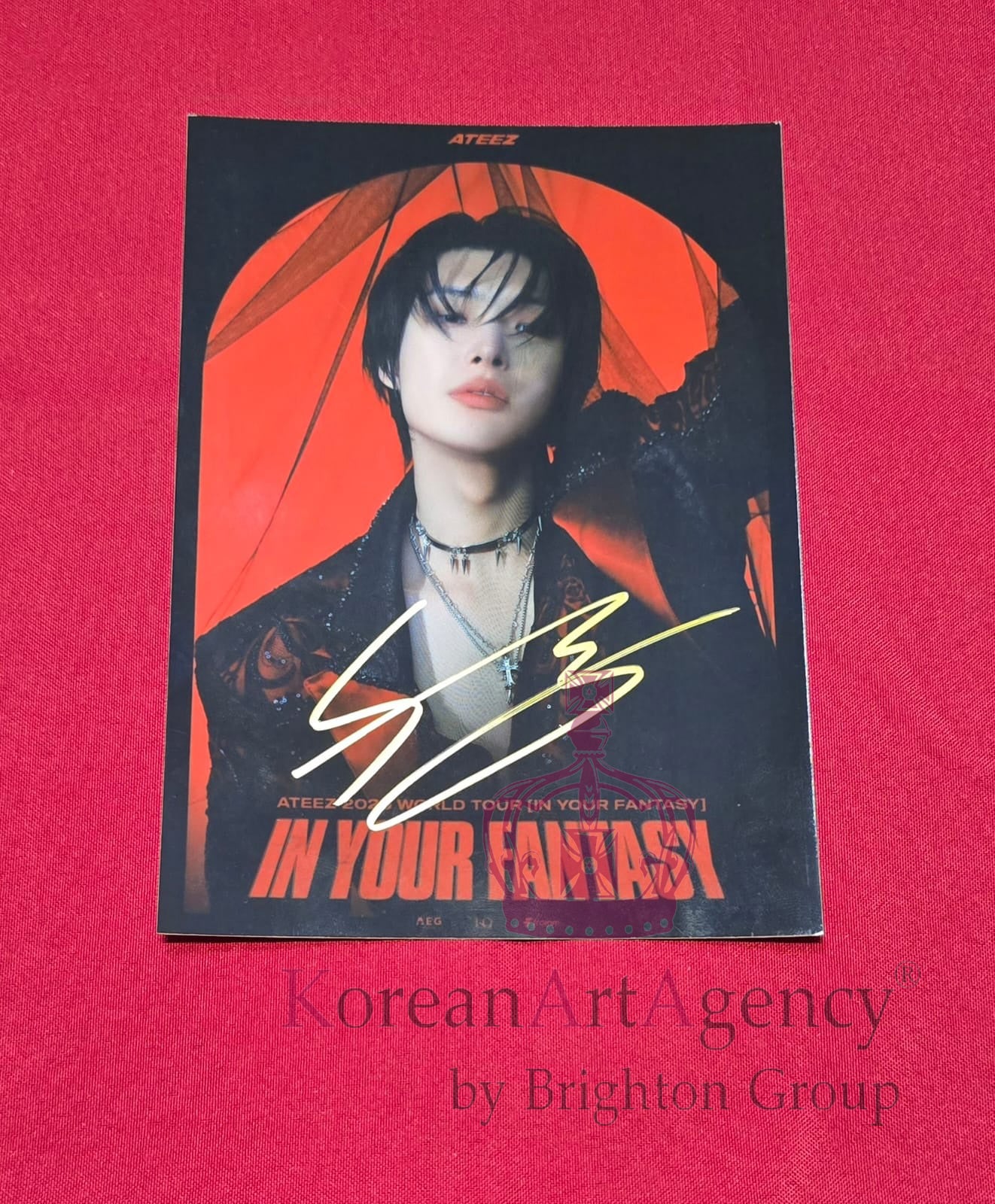 Mingi (ATEEZ) 7" Autograph Photo | K-Pop Idol Signed Collectible