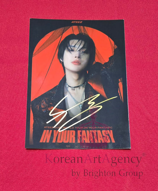 Mingi (ATEEZ) 7" Autograph Photo | K-Pop Idol Signed Collectible