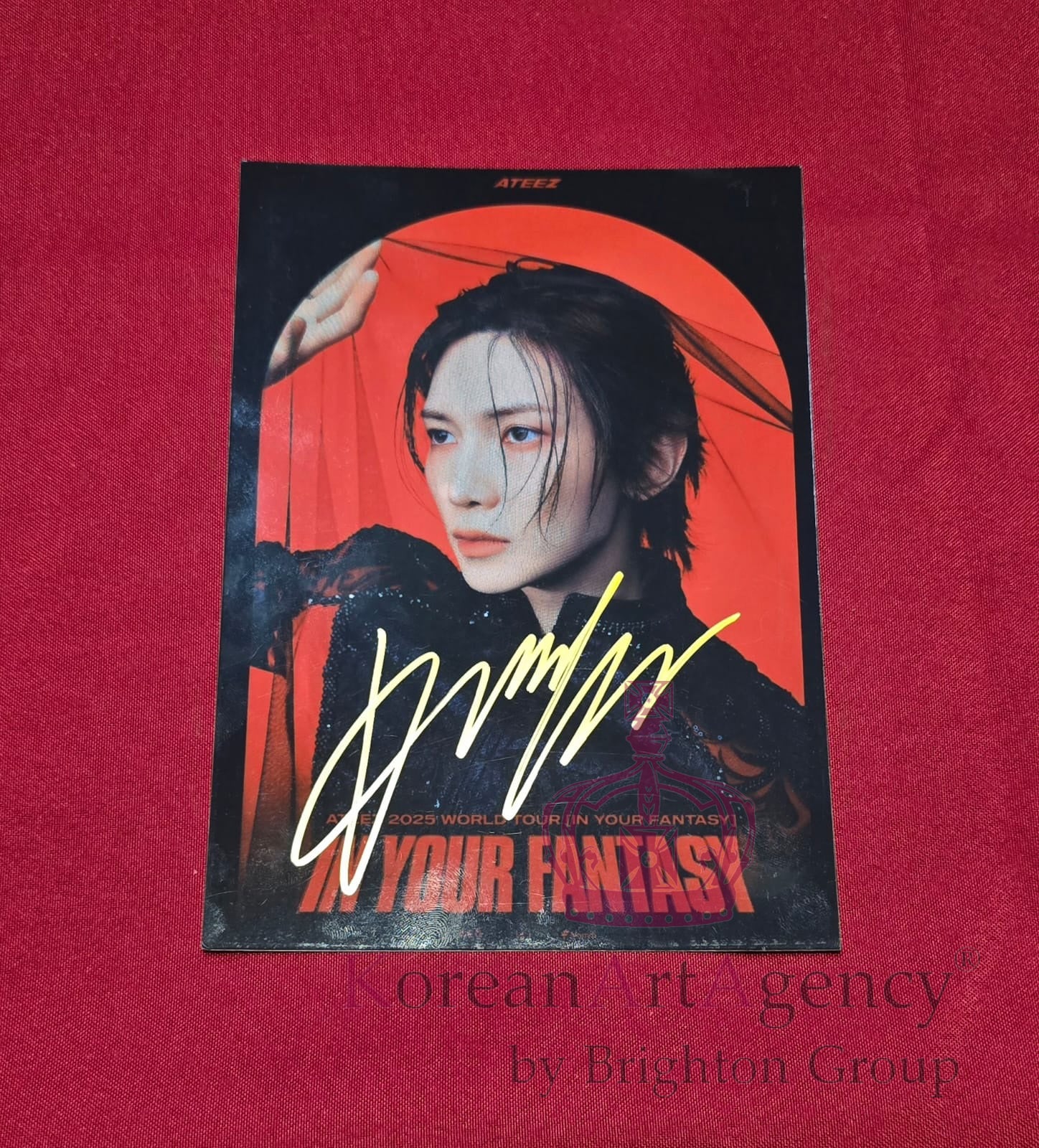 Yeosang (ATEEZ) 7" Autograph Photo | K-Pop Idol Signed Collectible