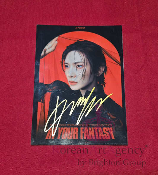Yeosang (ATEEZ) 7" Autograph Photo | K-Pop Idol Signed Collectible