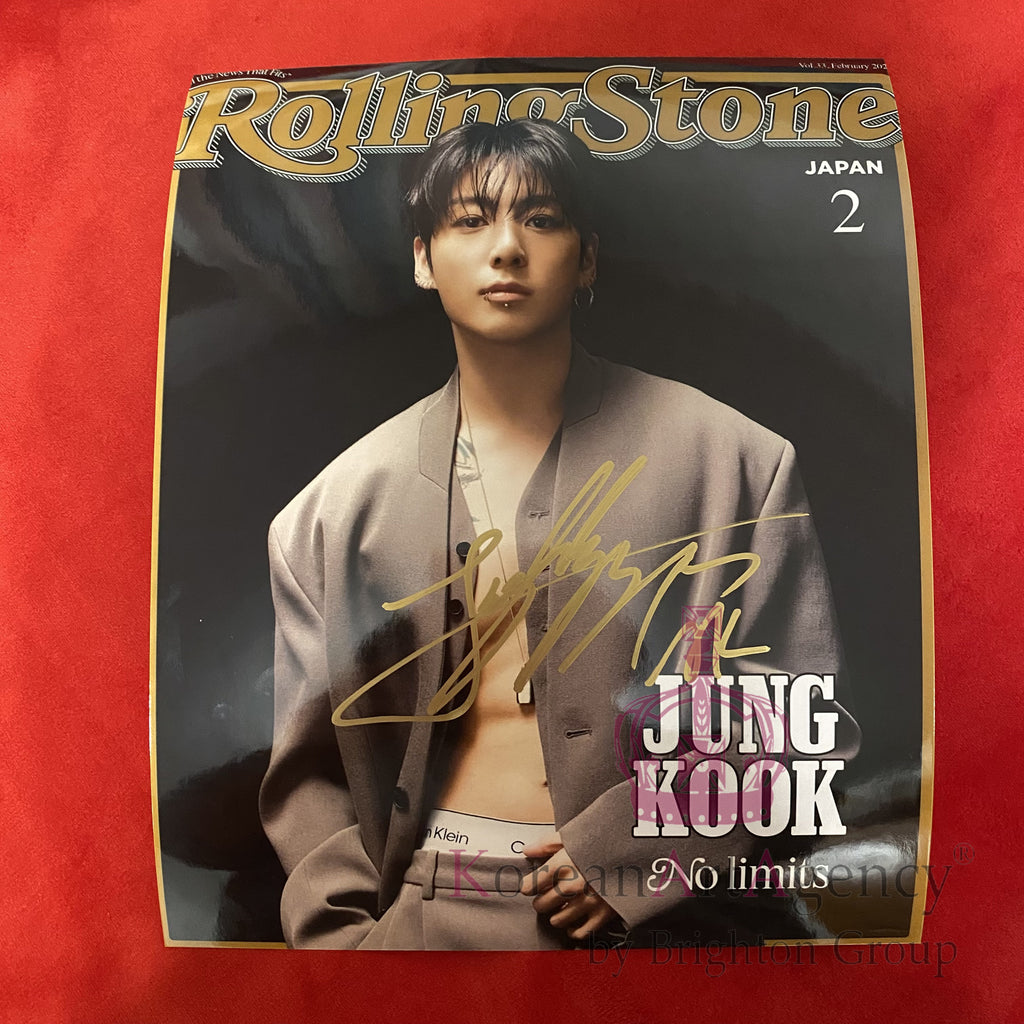 BTS Jungkook Autograph – Rolling Stone Japan 10" Signed Photo
