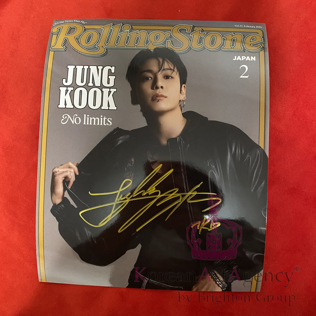 BTS Jungkook Autograph – Rolling Stone Japan 10" Signed Photo