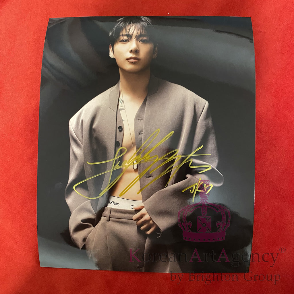 BTS Jungkook Autograph – Authentic 10-Inch Signed Photo