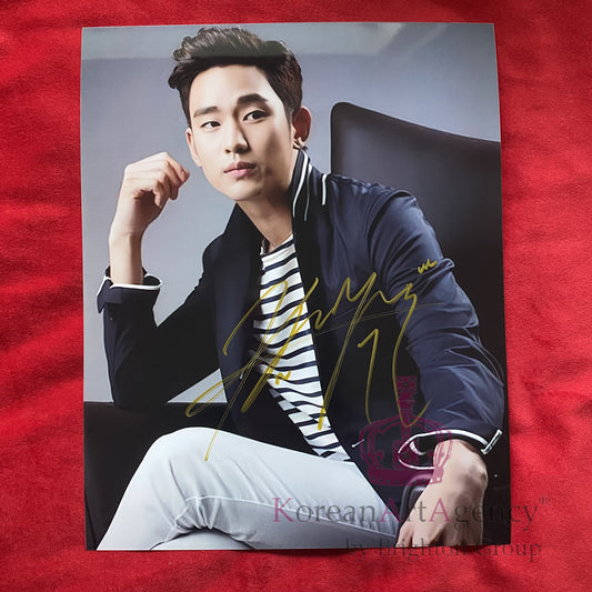Kim Soo Hyun Autograph – Authentic 10" Signed Photo | Ships in up to 20 Days (Holiday & Customs Delay)