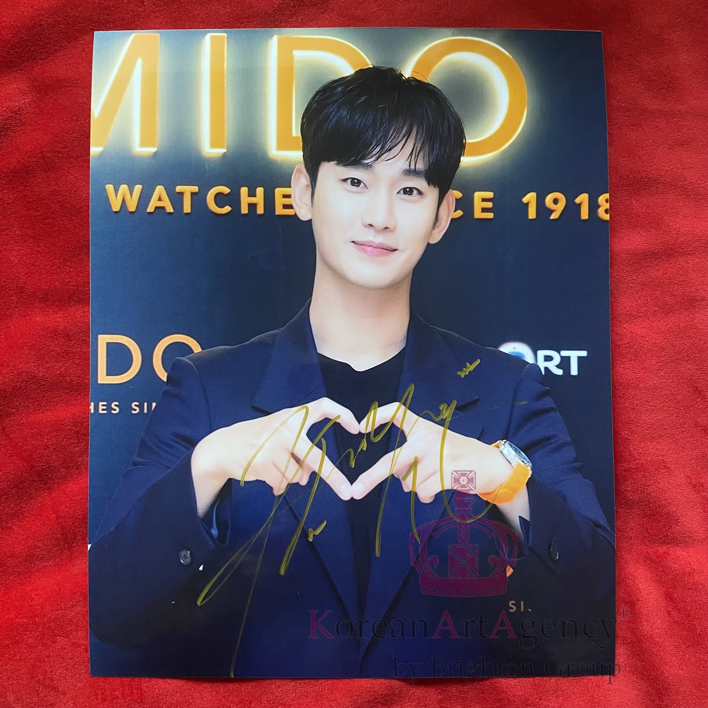 Kim Soo Hyun Autograph – Authentic 10" Signed Photo | Ships in up to 20 Days (Holiday & Customs Delay)