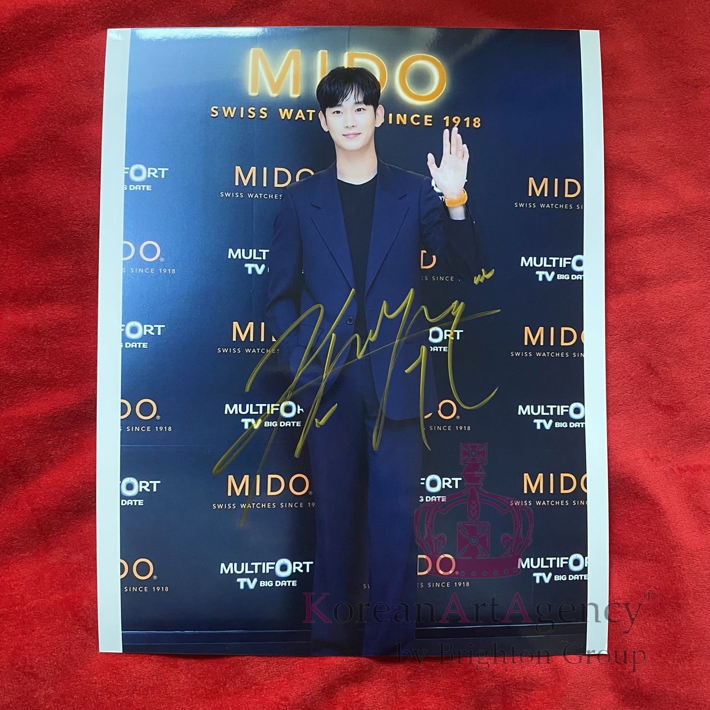 Kim Soo Hyun Autograph – Authentic 10" Signed Photo | Ships in up to 20 Days (Holiday & Customs Delay)