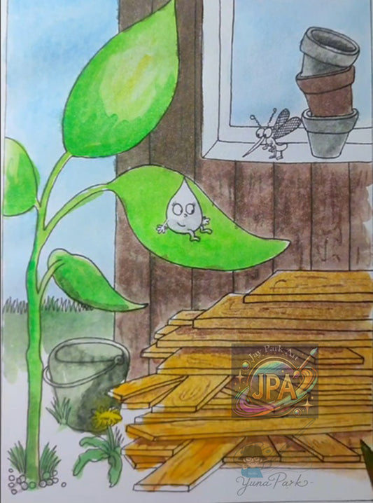 Lady Splashi by Yuna Park – Artwork (30x20 cm)