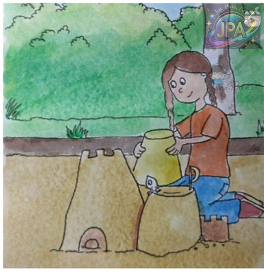 Lady Splashi by Yuna Park – Artwork (30x20 cm)