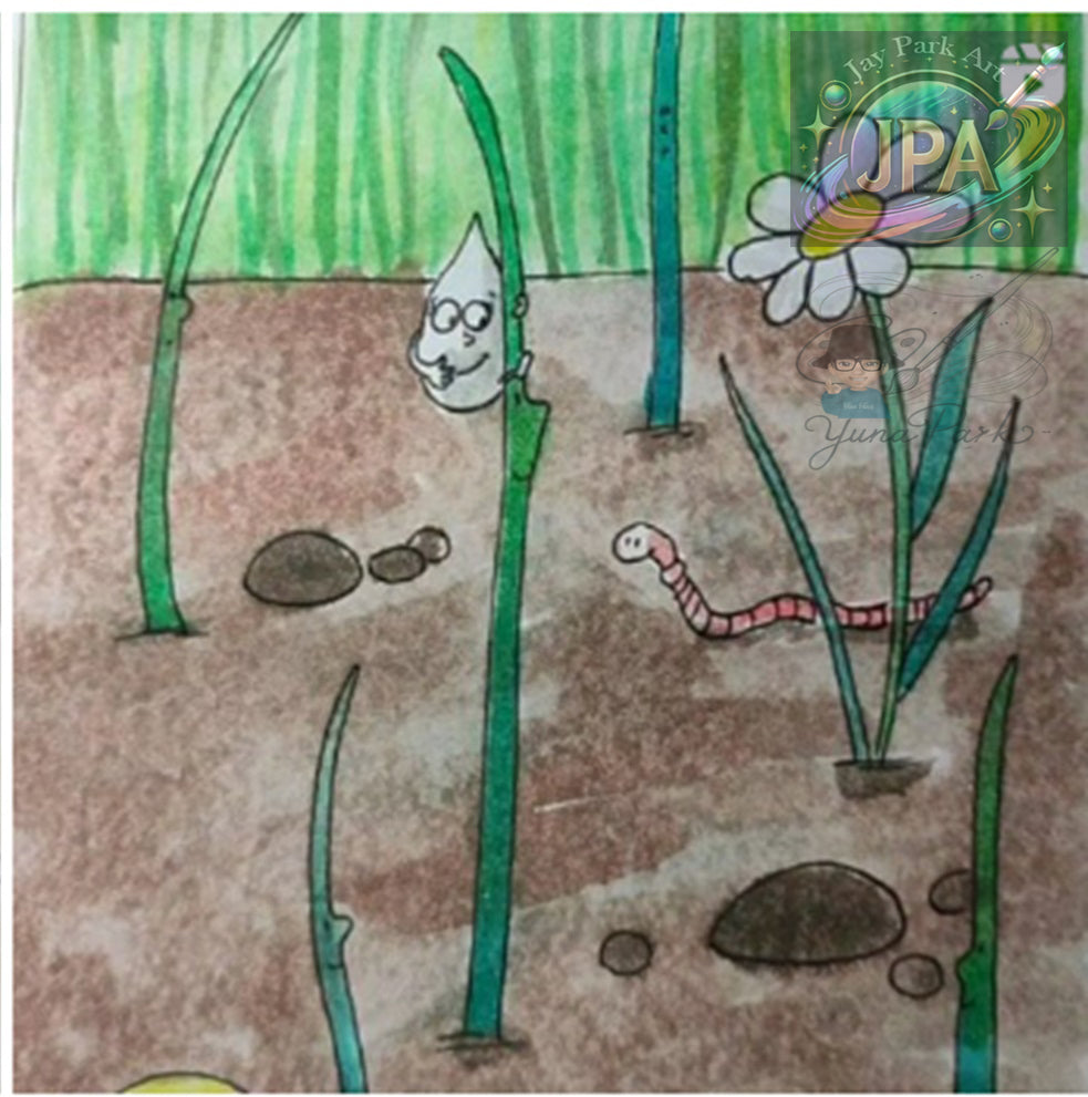 Lady Splashi by Yuna Park – Artwork (30x20 cm) – Artwork