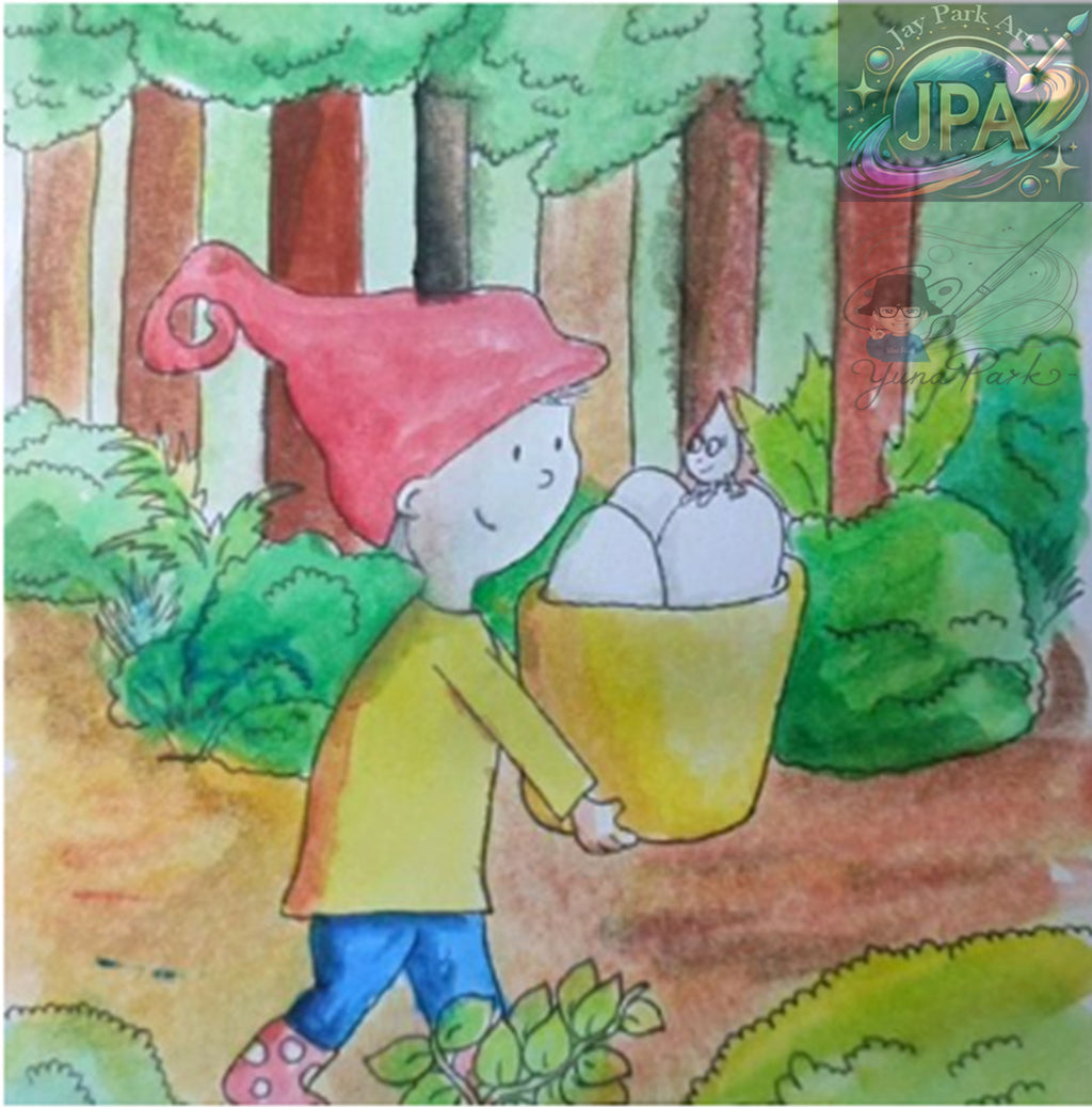 Lady Splashi by Yuna Park – Artwork (30x20 cm) – Artwork