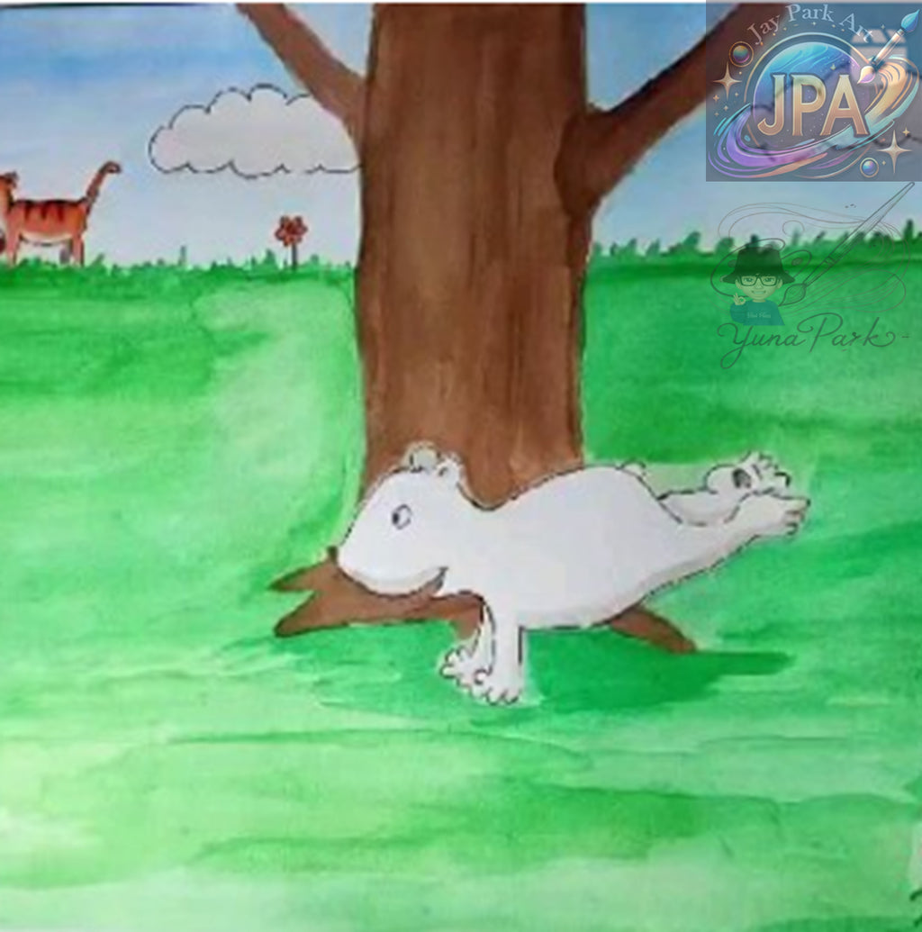 Little Icebear Artwork (30x20 cm) – Artwork