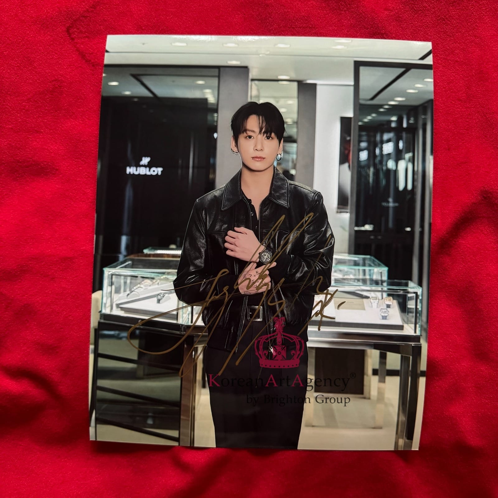 Jungkook BTS Hublot 10 Inches Autographs – Exclusive Collector’s Display Piece
