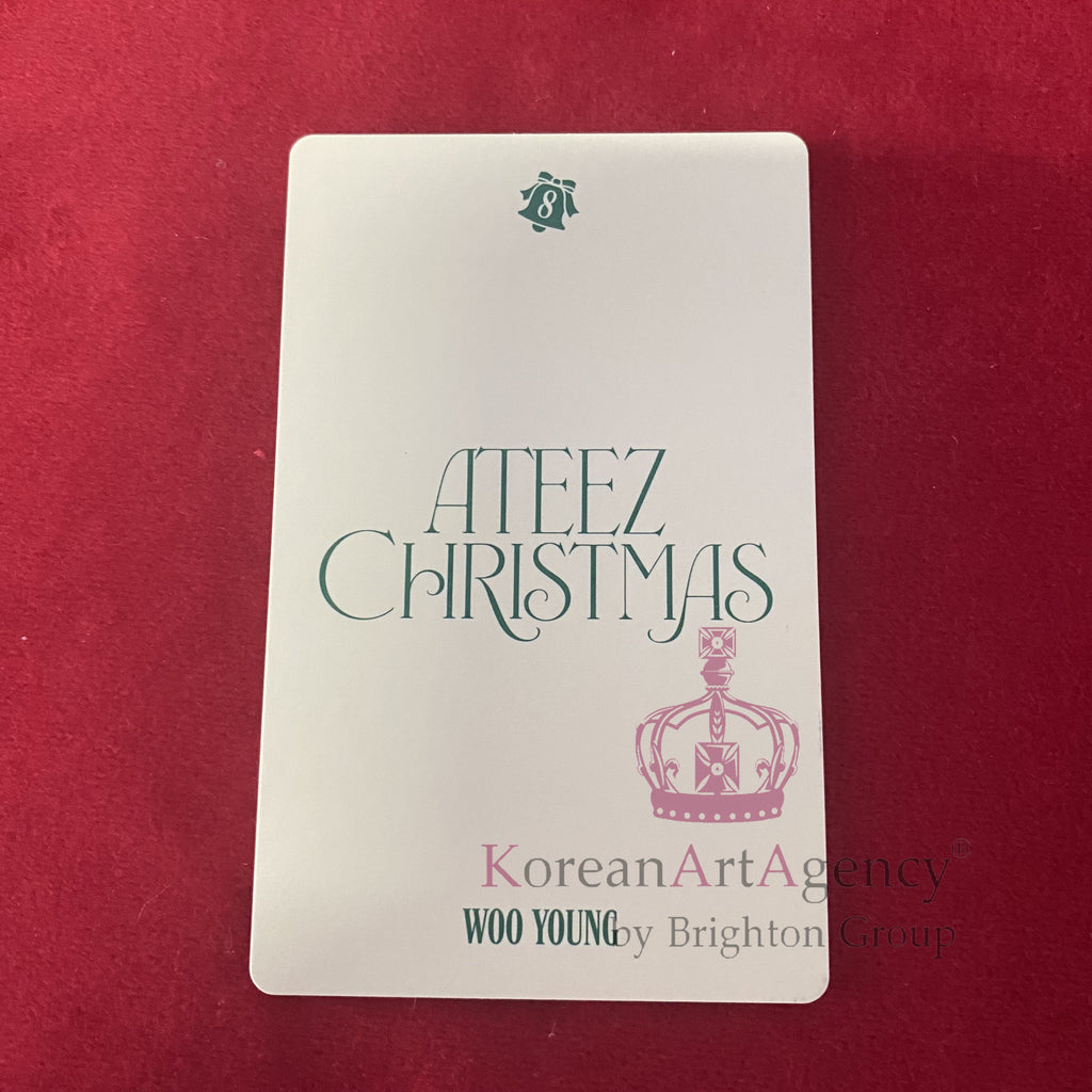 ATEEZ Christmas 8pcs Set – Autographed Hongjoong Seonghwa Yunho Yeosang San Mingi Wooyoung Jongho