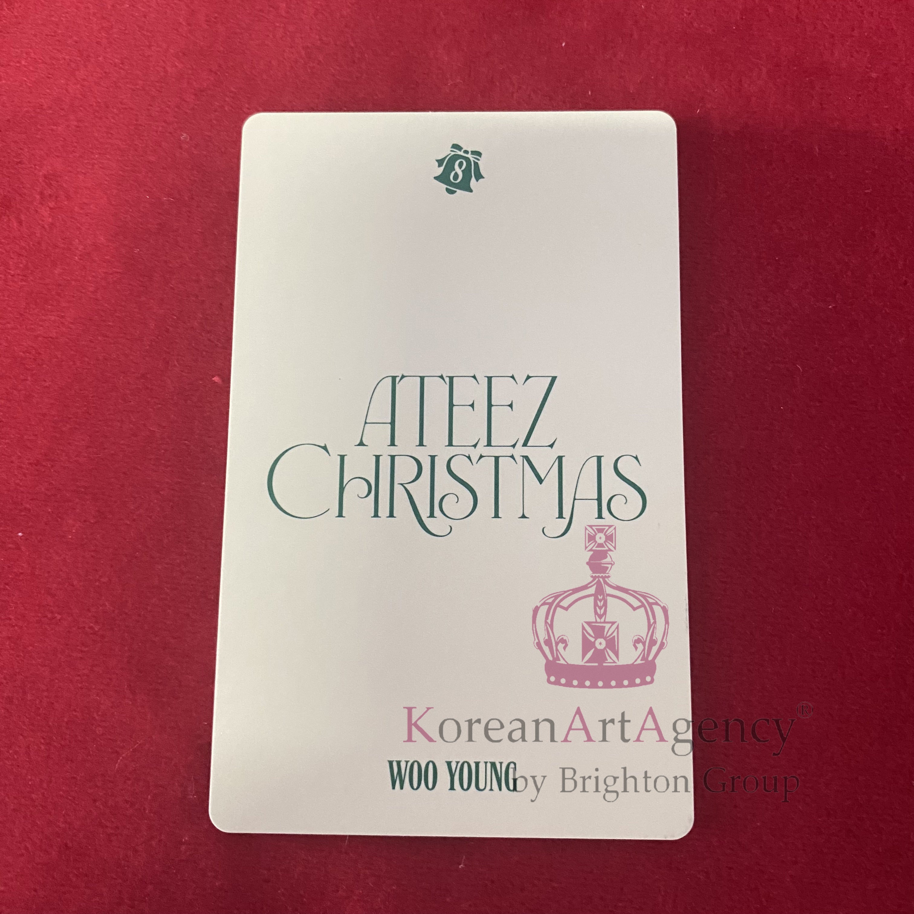 ATEEZ Christmas 8pcs Set – Autographed Hongjoong Seonghwa Yunho Yeosang San Mingi Wooyoung Jongho
