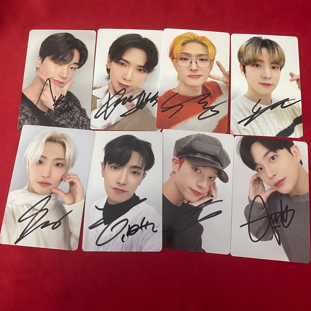 ATEEZ x KAURA "ValenTEEZ" 2023 Poca Set 8pcs Photocard Autographed Hongjoong Seonghwa Yunho Yeosang San Mingi Wooyoung Jongho