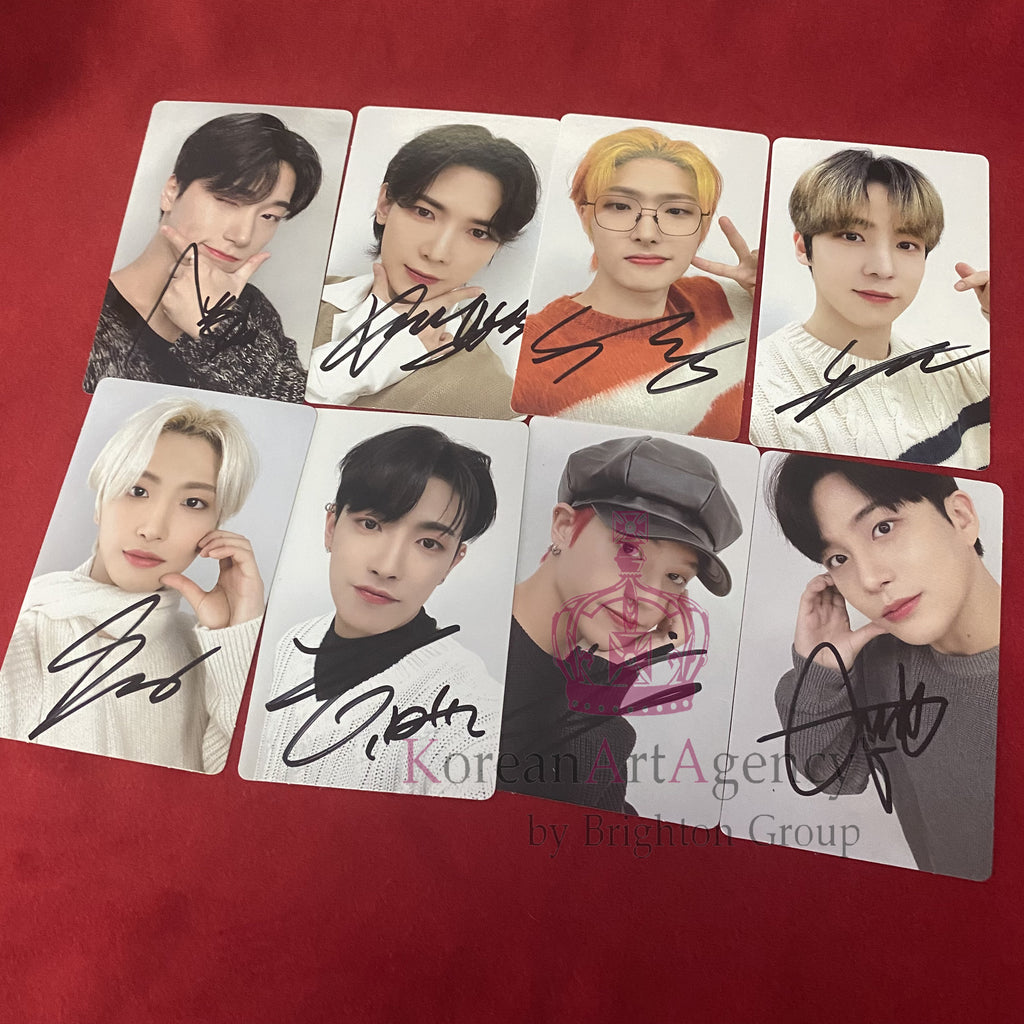 ATEEZ x KAURA "ValenTEEZ" 2023 Poca Set 8pcs Photocard Autographed Hongjoong Seonghwa Yunho Yeosang San Mingi Wooyoung Jongho