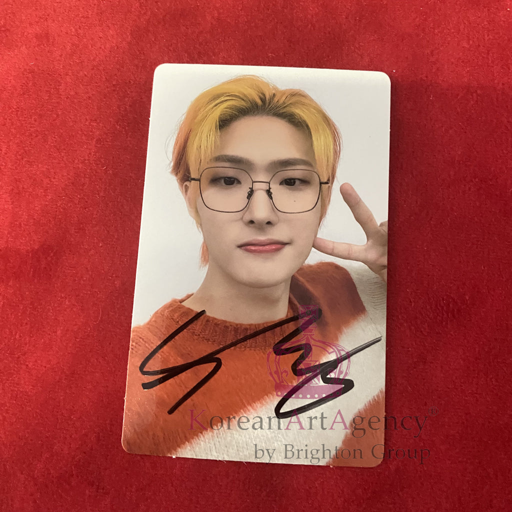 ATEEZ x KAURA "ValenTEEZ" 2023 Poca Set 8pcs Photocard Autographed Hongjoong Seonghwa Yunho Yeosang San Mingi Wooyoung Jongho