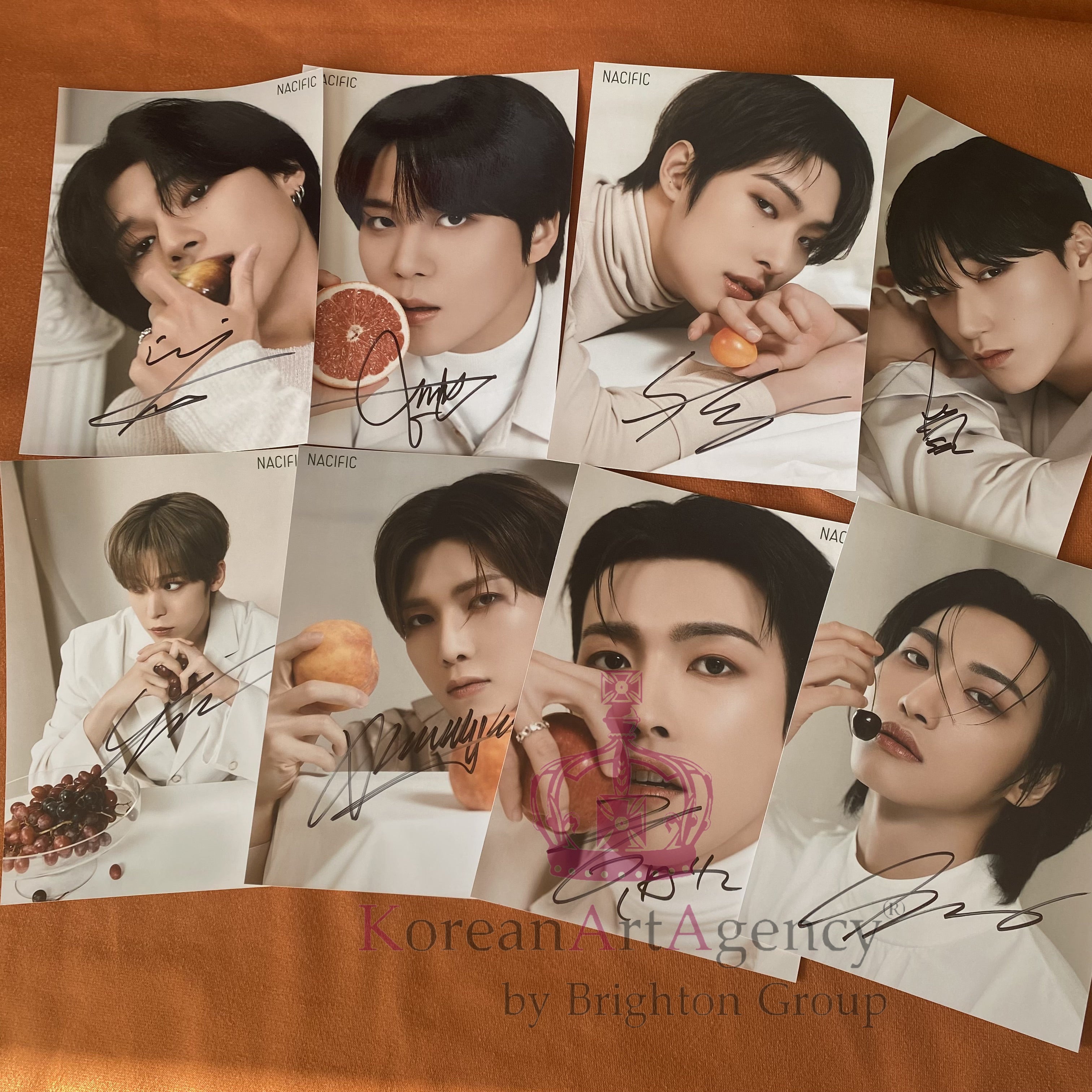 ATEEZ x Nacific 8pcs Set – Autographed Hongjoong Seonghwa Yunho Yeosang San Mingi Wooyoung Jongho