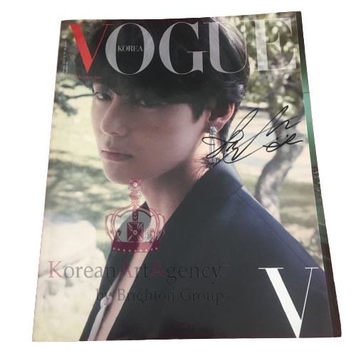 BTS V Kim Tae Hyung Vogue Korea  October 2023 Issue Autographed