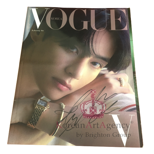 BTS V Kim Tae Hyung Vogue Korea  October 2023 Issue Autographed