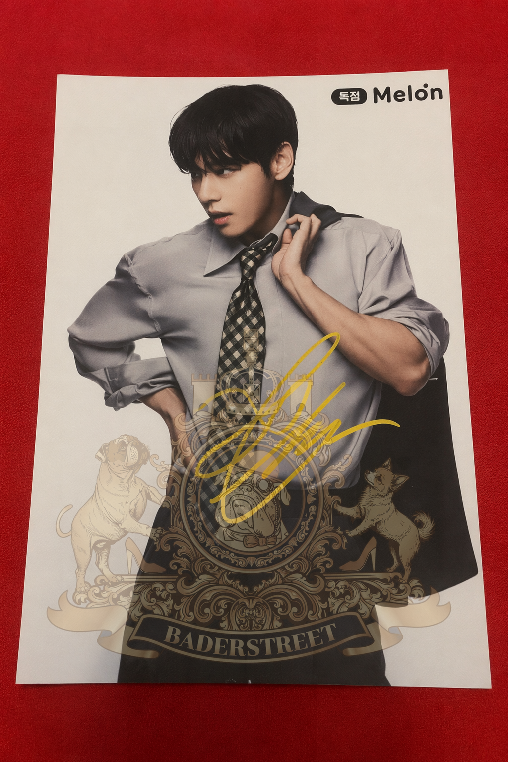 BTS Signed Autograph Photo Cards – Rare Melon Promo Set | Jungkook, Jimin, RM, V, Jin, J-Hope, Suga | Kpop Collectible Memorabilia