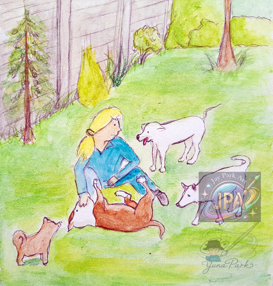 Davey Artwork – 30x20 cm – Bulldog Illustration