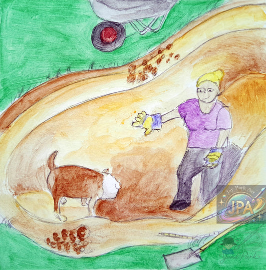 Davey Artwork – 30x20 cm – Bulldog Illustration